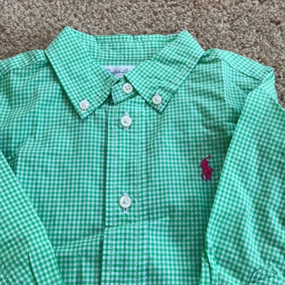 NWT! Kids Ralph Lauren Size 18M Button Down Shirt - Picture 2 of 5